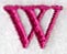 Garamond Letter W (3 Inch)