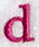 Garamond Lower Case Letter d (3 Inch)