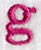 Garamond Lower Case Letter g (3 Inch)