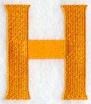 Goudy Sans Letter H (3 Inch)