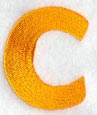 Goudy Sans Lower Case Letter c (3 Inch)