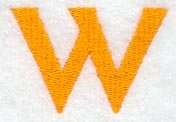 Goudy Sans Letter W (3 Inch)