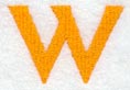 Goudy Sans Letter W (3 Inch)