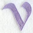 Hana Lower Case Letter v (3 Inch)