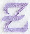 Hana Lower Case Letter z (3 Inch)