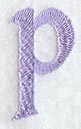 Hana Lower Case Letter p (3 Inch)