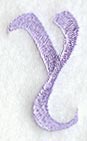 Hana Lower Case Letter y (3 Inch)