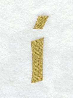 Olivia Lower Case Letter i (3 Inch)