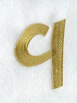 Olivia Lower Case Letter q (3 Inch)