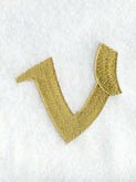 Olivia Lower Case Letter v (3 Inch)