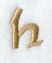 Olivia Lower Case Letter h (3 Inch)