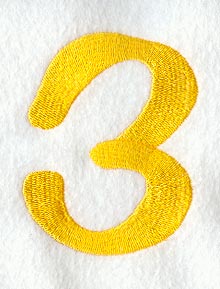 Impress Number 3 (3 Inch)