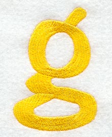 Impress Lower Case Letter g (3 Inch)