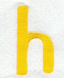 Impress Lower Case Letter h (3 Inch)