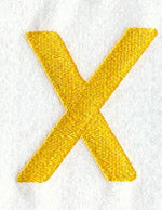 Impress Letter X (3 Inch)