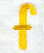 Impress Lower Case Letter f (3 Inch)