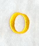 Impress Lower Case Letter o (3 Inch)