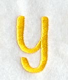Impress Lower Case Letter y (3 Inch)