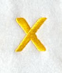 Impress Lower Case Letter x (3 Inch)