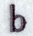 Impress Lower Case Letter b (3 Inch)