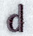 Impress Lower Case Letter d (3 Inch)