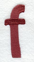 Hobo Lower Case Letter f (3 Inch)