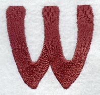 Hobo Lower Case Letter w (3 Inch)