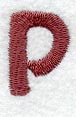 Hobo Lower Case Letter p (3 Inch)