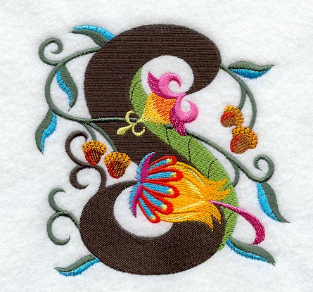 Jacobean Letter S (5 Inch)