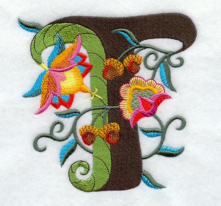 Jacobean Letter T (5 Inch)