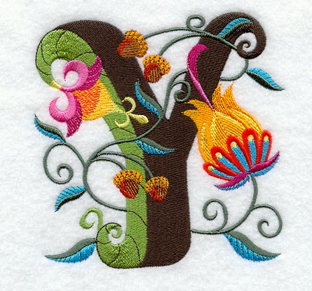 Jacobean Letter Y (5 Inch)