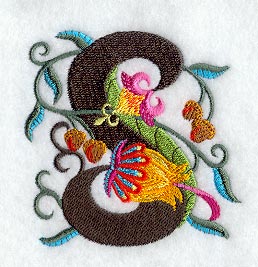 Jacobean Letter S (5 Inch)