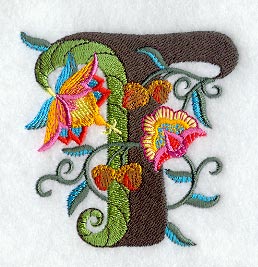 Jacobean Letter T (5 Inch)