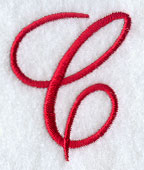 Monogram Script Letter C - 4 Inch
