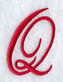 Monogram Script Letter Q - 4 Inch