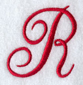 Monogram Script Letter R - 4 Inch