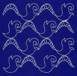 Ta-Tu Tail Sashiko Square