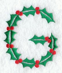 Holly Letter G (3 inch)