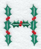 Holly Letter H (3 inch)