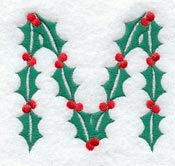 Holly Letter M (3 inch)
