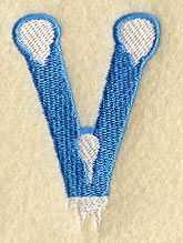 Frosty Letter V (3 Inch)