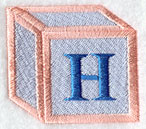 Baby Block Letter H (2 inch)