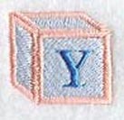 Baby Block Letter Y (2 inch)