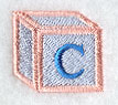 Baby Block Letter C (2 inch)