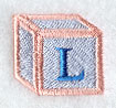 Baby Block Letter L (2 inch)