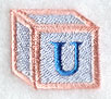 Baby Block Letter U (2 inch)