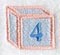 Baby Block Number 4 (2 inch)