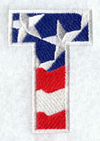 Stars and Stripes Letter T (3 Inch)