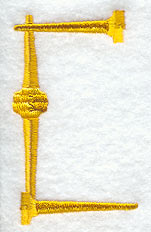 Golf Tee Letter C (3 inch)