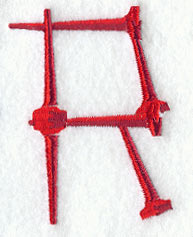 Golf Tee Letter R (3 inch)